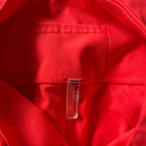 Free People FP Movement Neon Coral No Limits 7/8 Leggings XS - Picture 6 of 8